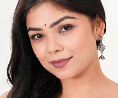 Women's Indian Bollywood Stylish AZ838-OXidised Earrings Traditional Ethnic Jhumka/Jhumki Earrings for Women - Unique Design -AZ838-OX-ER20