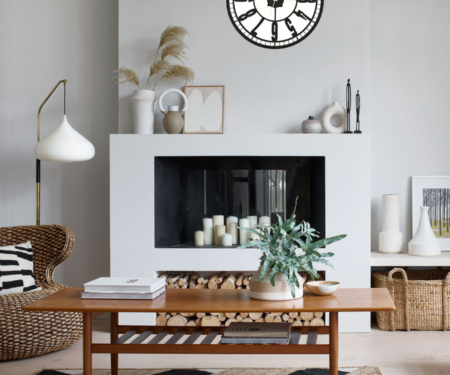 Wooden Silent Non-Ticking Wall Clock for Home Stylish Latest Designer Wall Clock for Home Living Room Bedroom Office Hall