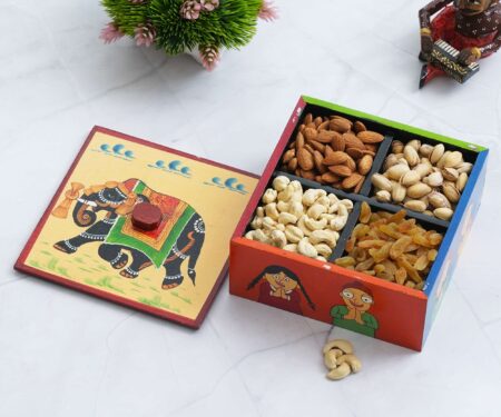 Wooden 4 boxex dry fruit box