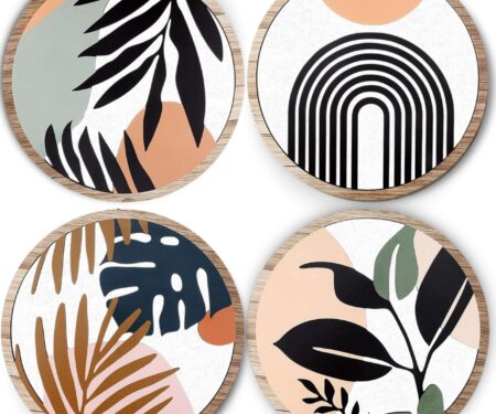 5 PCS Circle Wall Painting